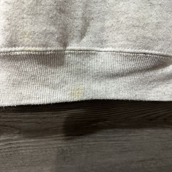 Vtg Lee Heavy Weight Crewneck Sweater Gray Embroidered Stingray Corvette Small - Picture 4 of 7